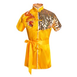 Design Chinese martial arts suit for youth competition, Tai Chi performance suit, stage performance suit, children's martial arts suit, sequined martial arts suit SKF010 Design Chinese martial arts suit for youth competition, Tai Chi performance suit, stage performance suit, children's martial arts suit, sequined martial arts suit SKF010